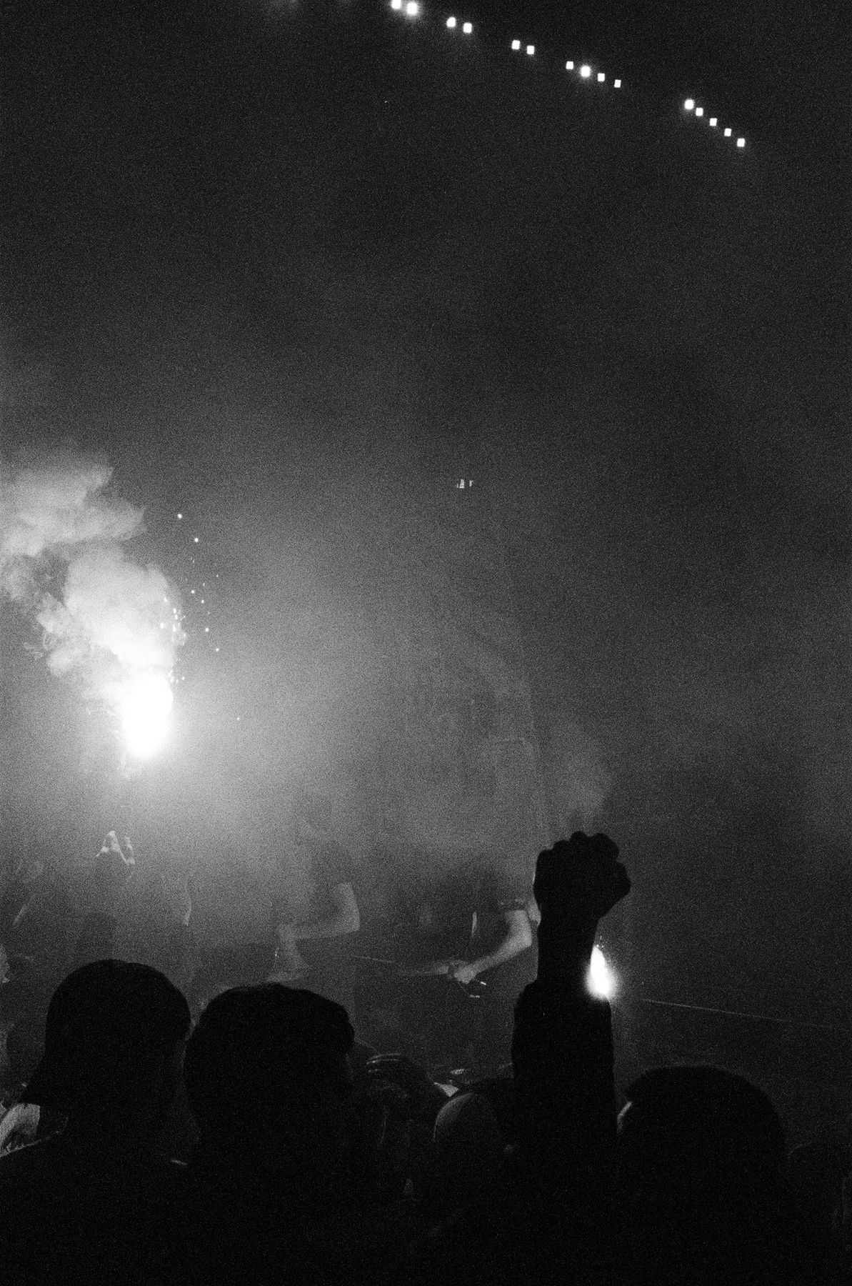 TERRACES: ultras under smoke and floodlight